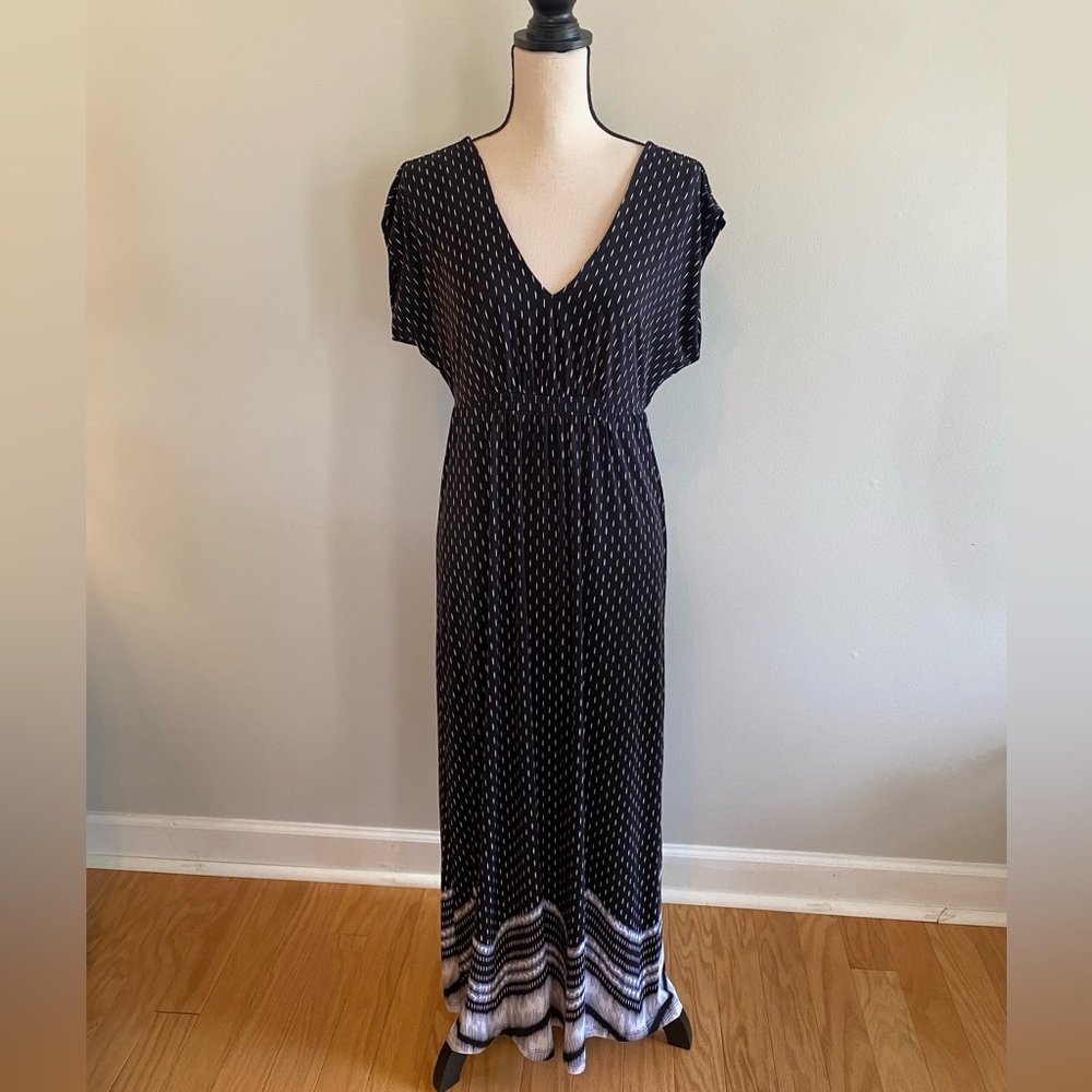 Soma Black and White Maxi Dress